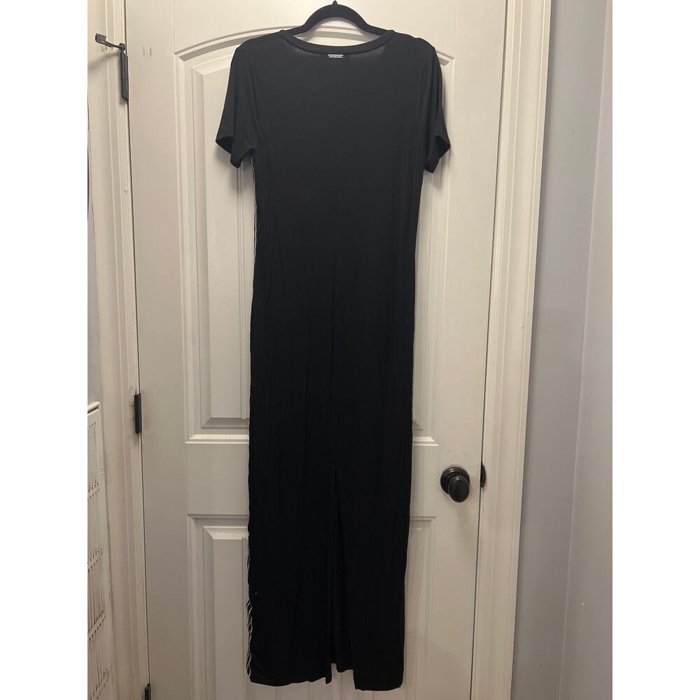 Michael Kors Women’s‎ Short Sleeve Striped Maxi T Shirt Dress Size M Black White - Picture 7 of 8